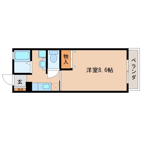 県立美術館前駅 徒歩23分 2階の物件間取画像